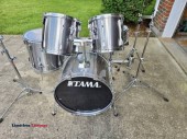 Five piece Tama Rockstar DX drum kit with kick pedal and stands - (West Milton)