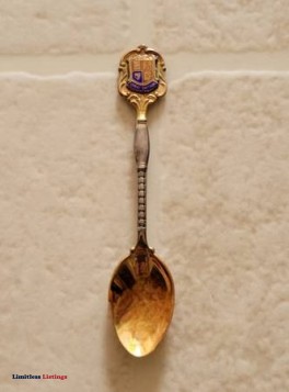London England Hallmarked T&S Sterling Silver Souvenir Spoon - (Anaheim)