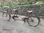Rear Steer 1940 Survivor Original Condition Tandem Courting Bicycle - (Carmel, IN.)