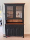 Beautiful black and brown kitchen hutch - coffee bar - (Three Rivers)